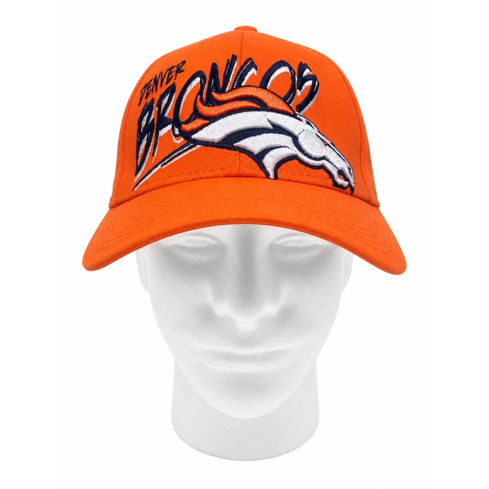 New Era Denver Broncos 39THIRTY Orange Stretch Fit Hat S/M NFL Embroidered Logos